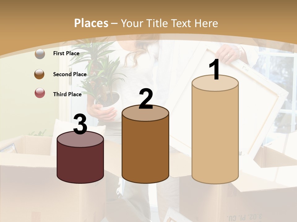 Packing Joyful Positive PowerPoint Template