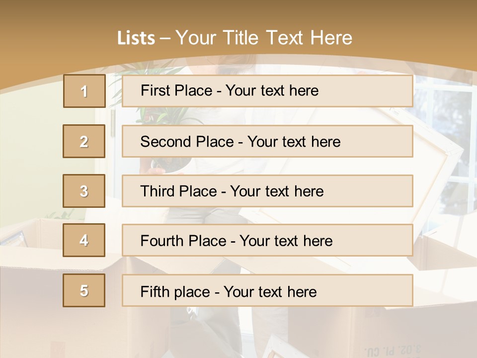 Packing Joyful Positive PowerPoint Template