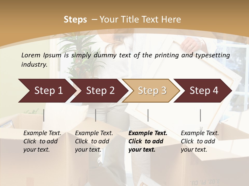 Packing Joyful Positive PowerPoint Template