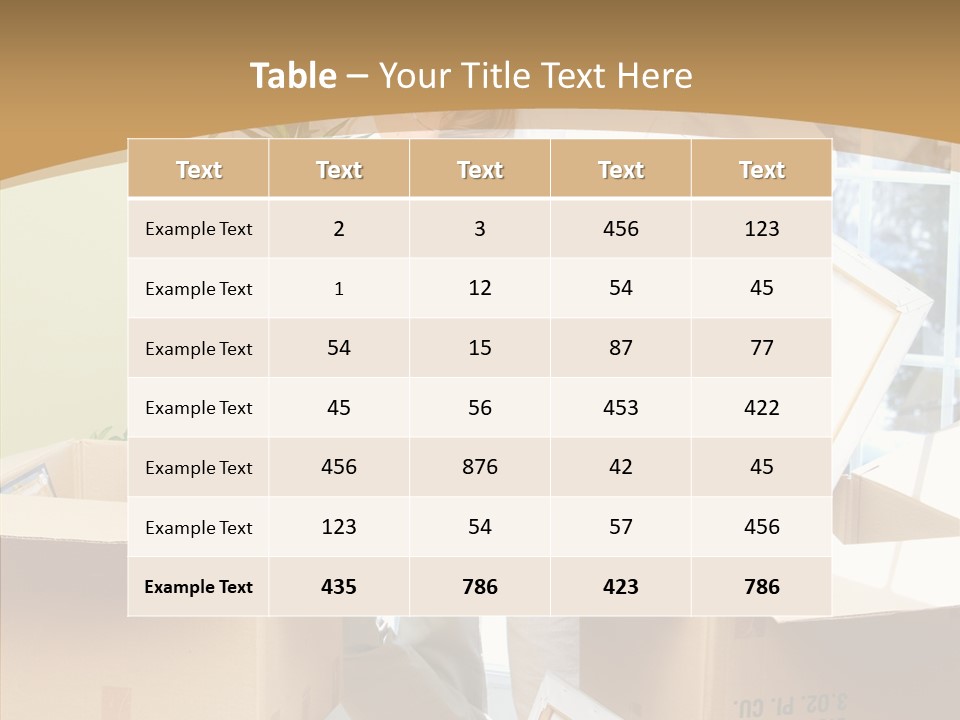 Packing Joyful Positive PowerPoint Template
