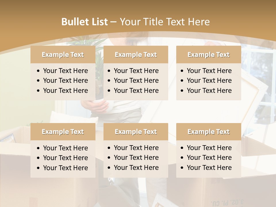 Packing Joyful Positive PowerPoint Template