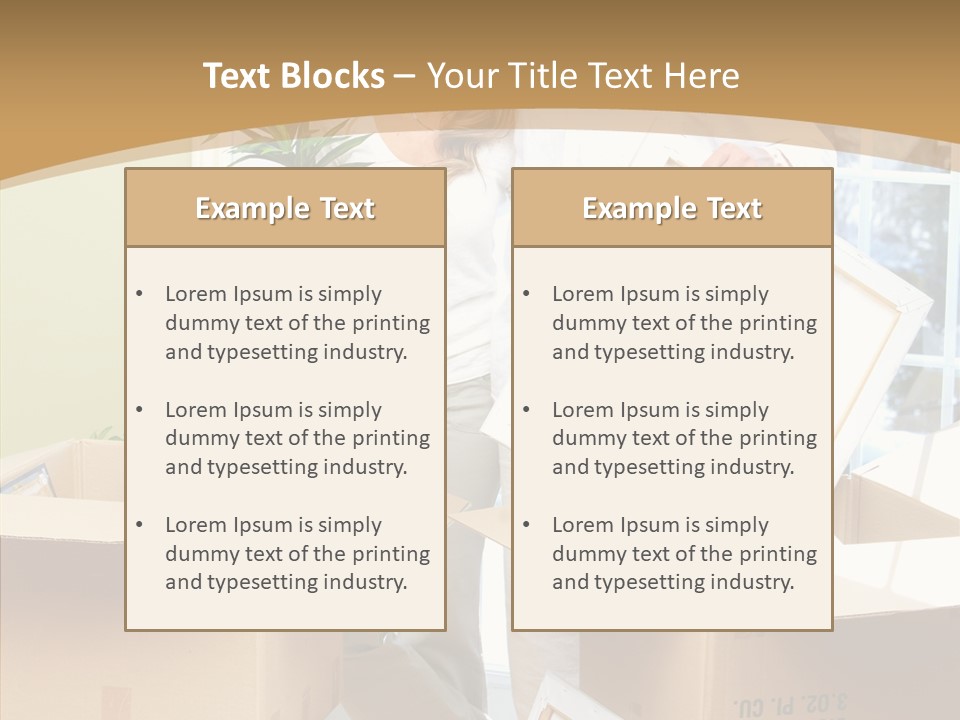 Packing Joyful Positive PowerPoint Template