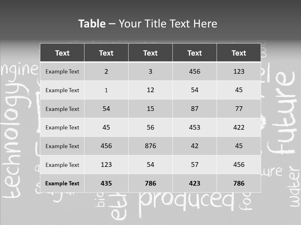 Efficiency Vehicle Food PowerPoint Template