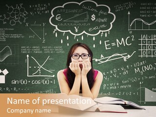 Person Concentration Book PowerPoint Template