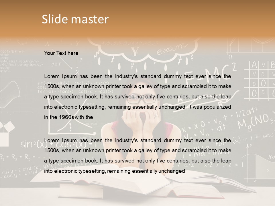 Person Concentration Book PowerPoint Template