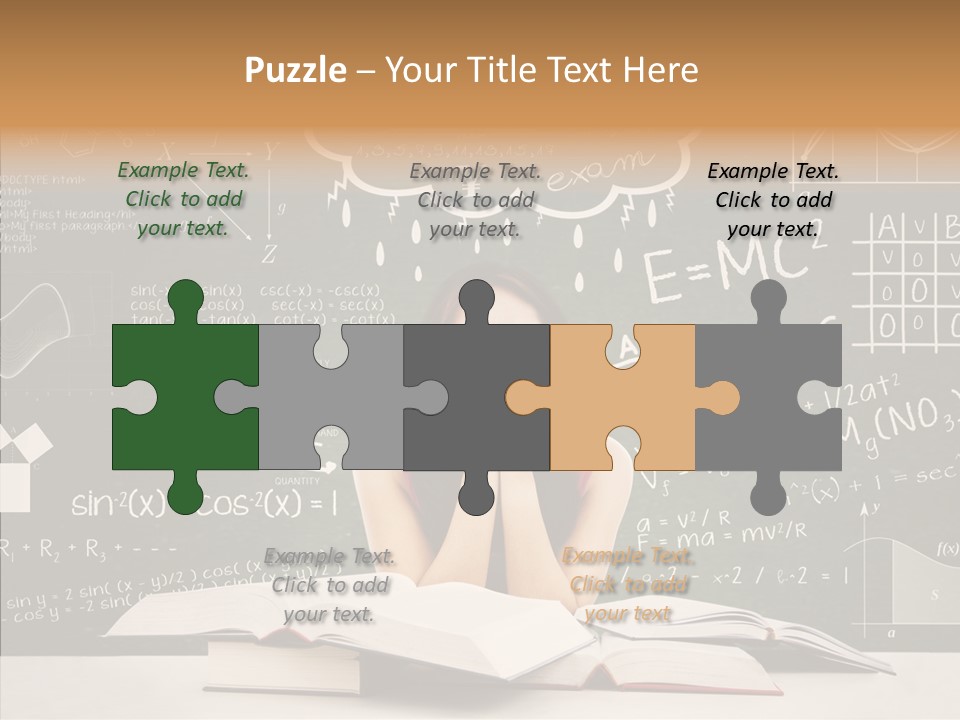 Person Concentration Book PowerPoint Template