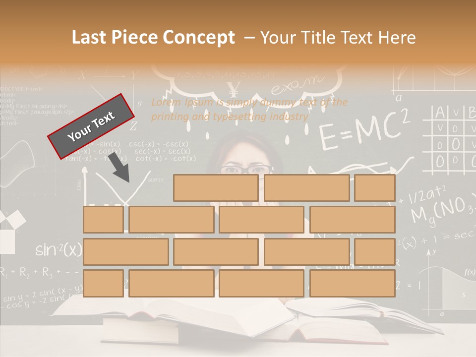 Person Concentration Book PowerPoint Template