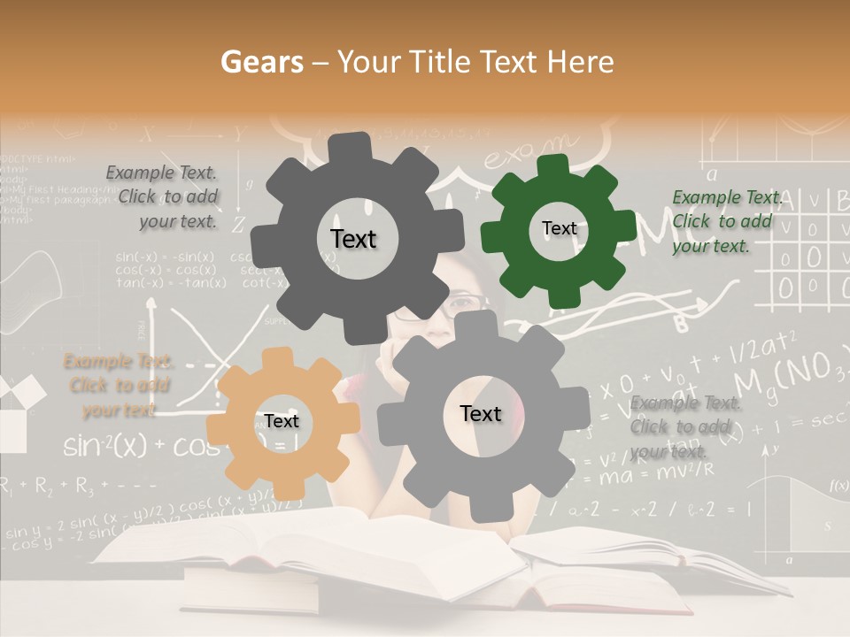 Person Concentration Book PowerPoint Template
