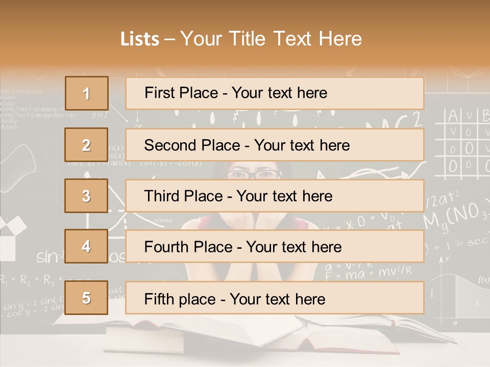 Person Concentration Book PowerPoint Template
