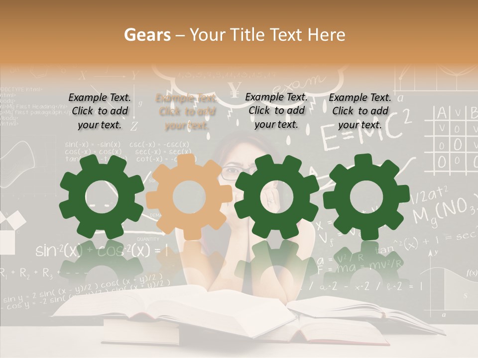 Person Concentration Book PowerPoint Template