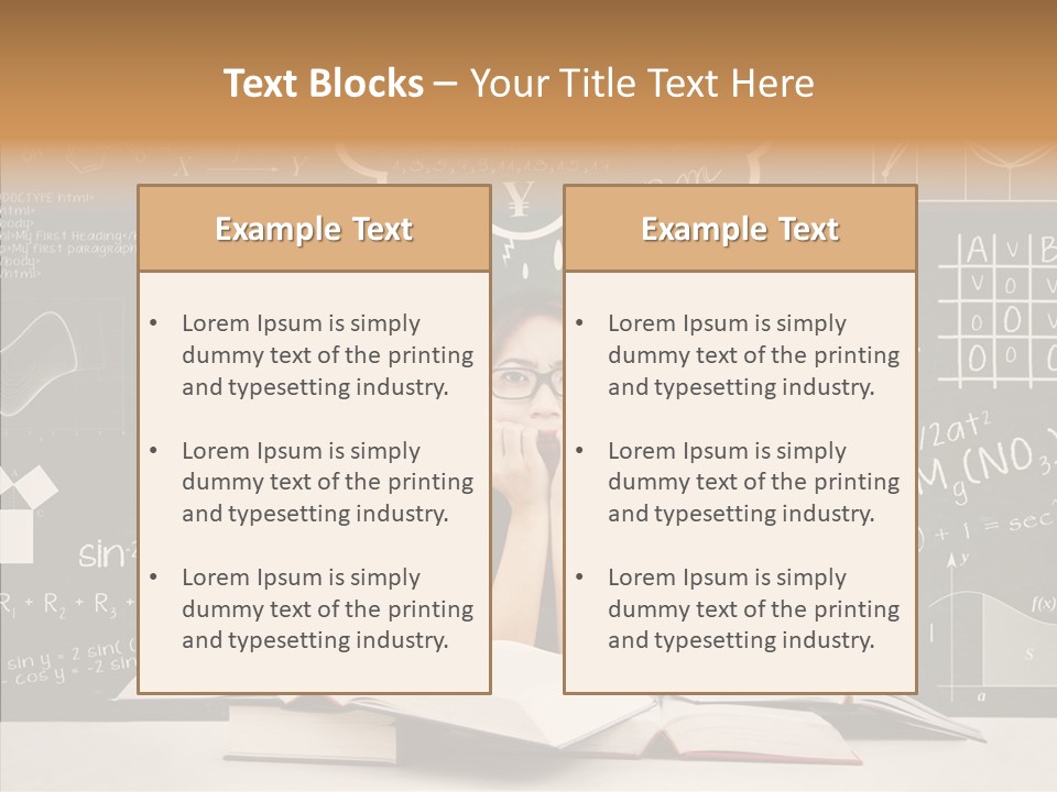 Person Concentration Book PowerPoint Template