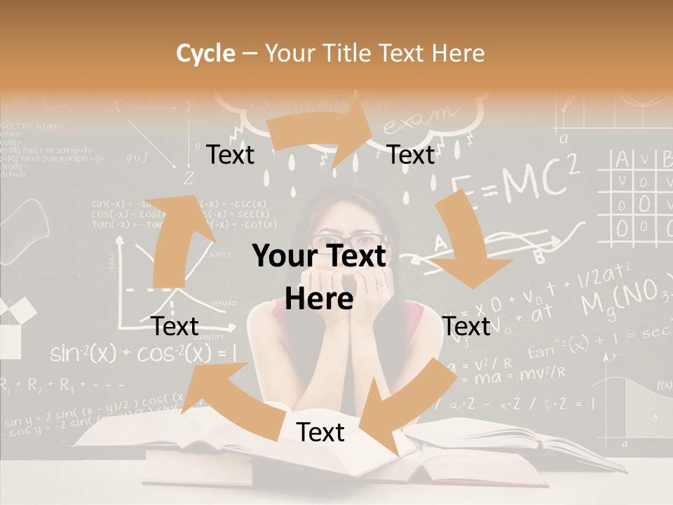 Person Concentration Book PowerPoint Template