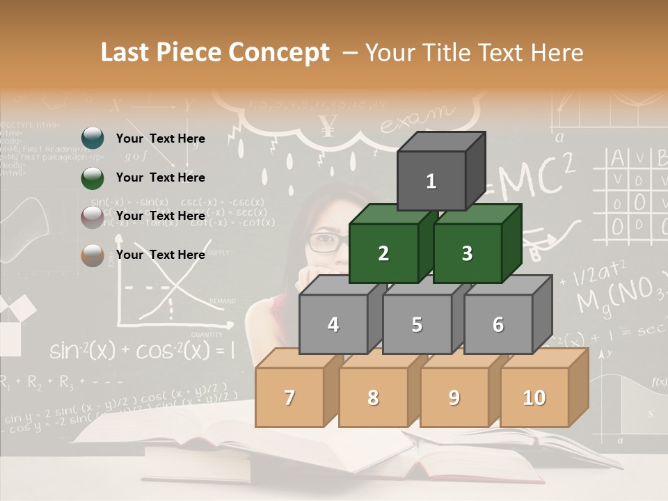 Person Concentration Book PowerPoint Template
