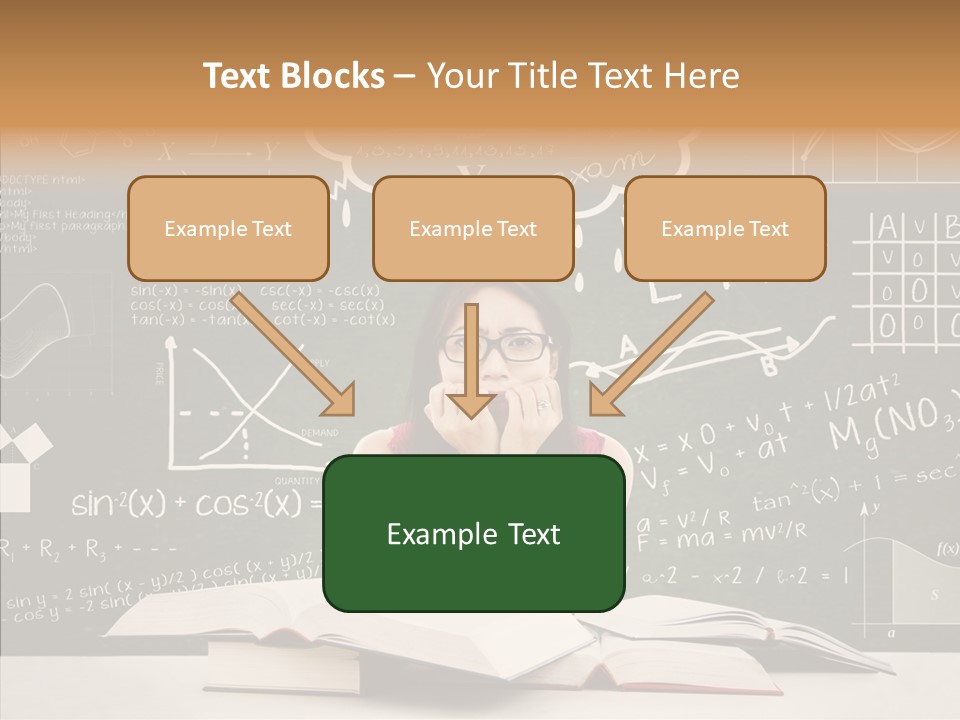 Person Concentration Book PowerPoint Template