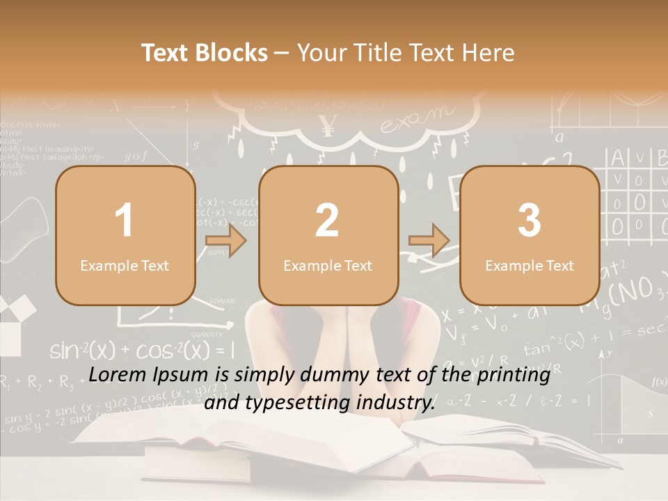 Person Concentration Book PowerPoint Template