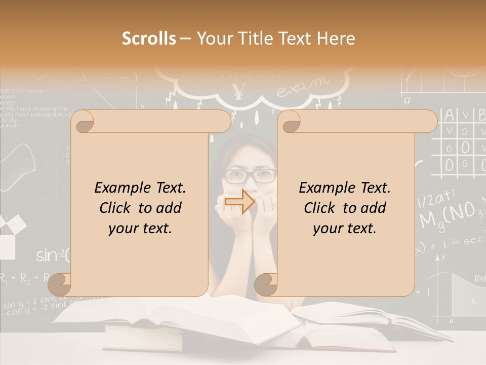 Person Concentration Book PowerPoint Template