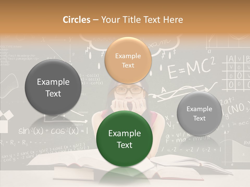Person Concentration Book PowerPoint Template