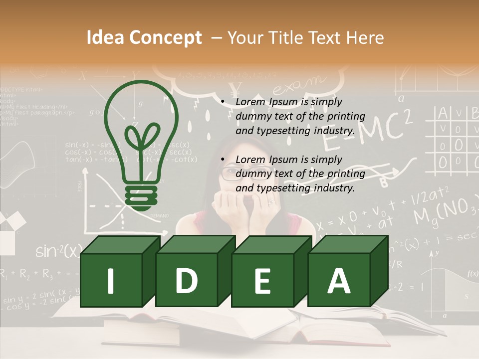 Person Concentration Book PowerPoint Template