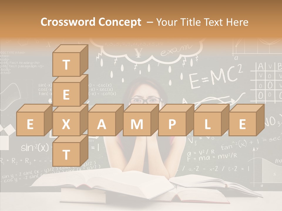 Person Concentration Book PowerPoint Template