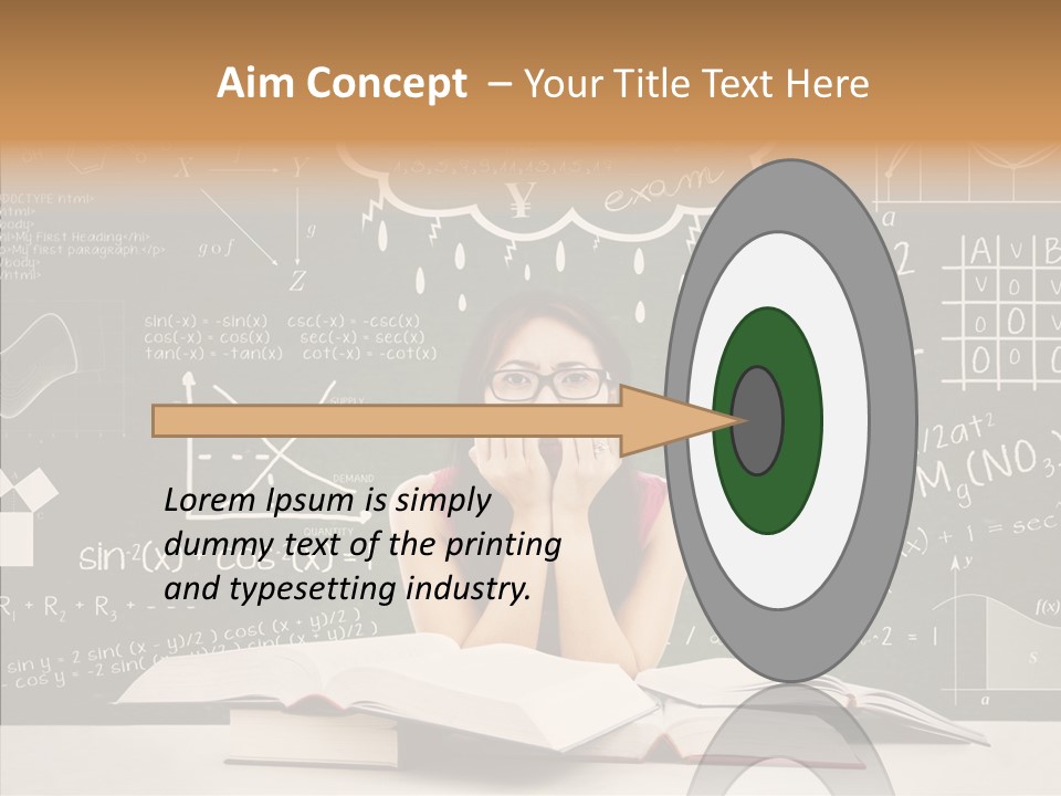 Person Concentration Book PowerPoint Template
