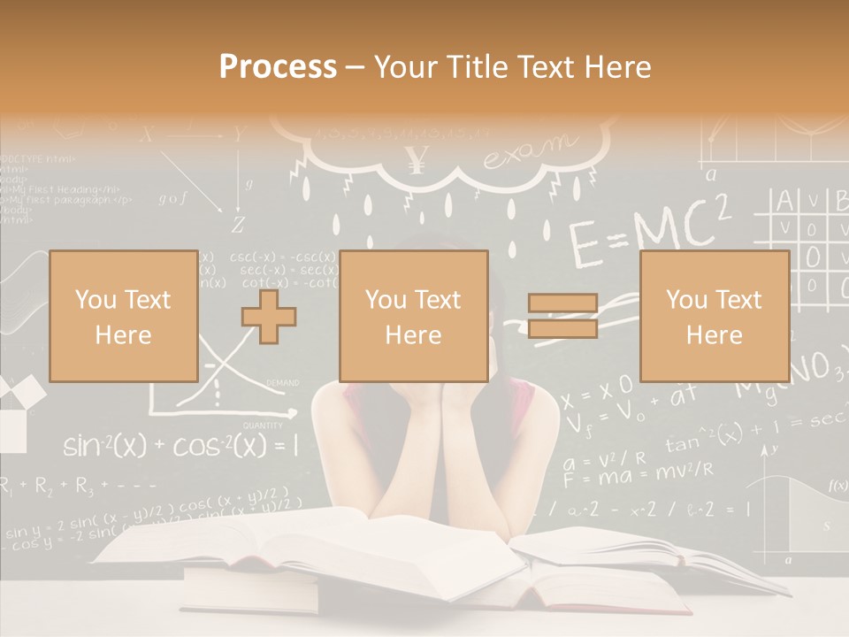 Person Concentration Book PowerPoint Template