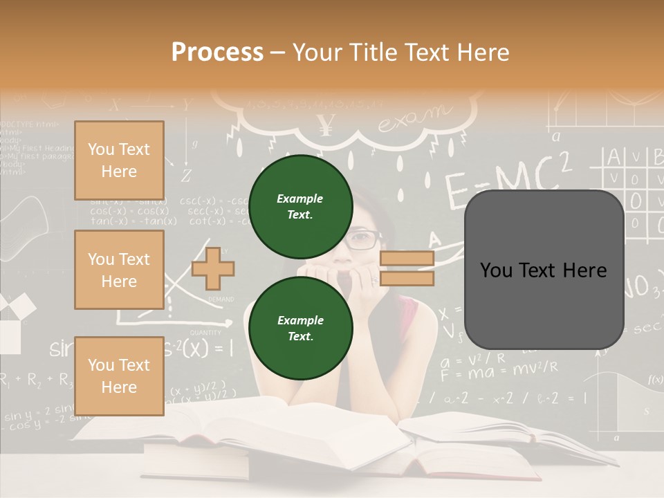 Person Concentration Book PowerPoint Template