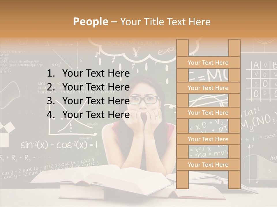 Person Concentration Book PowerPoint Template