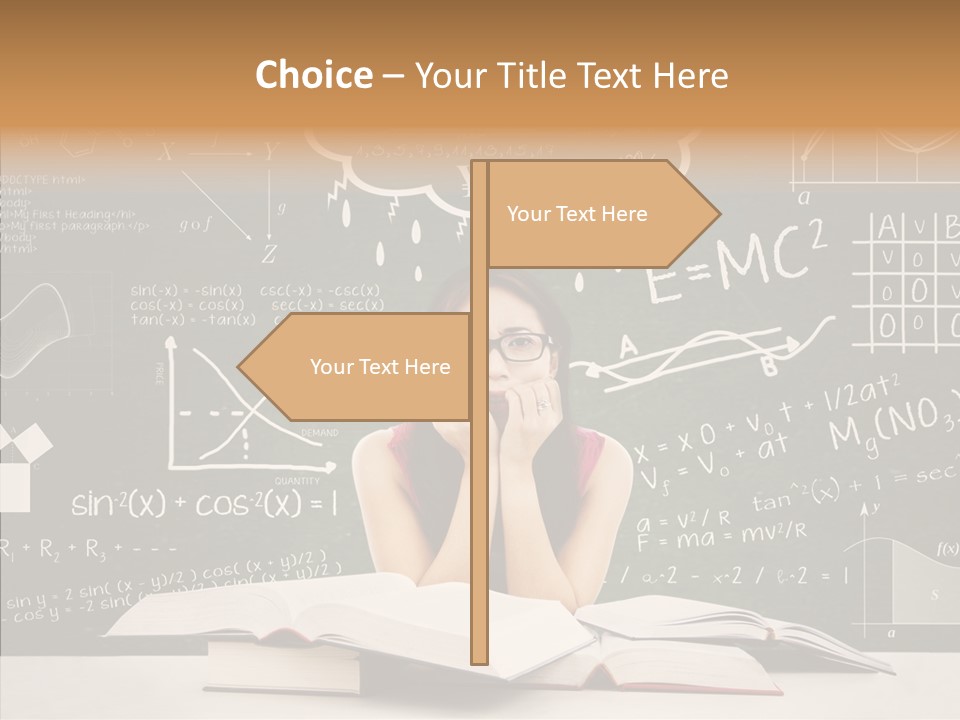 Person Concentration Book PowerPoint Template