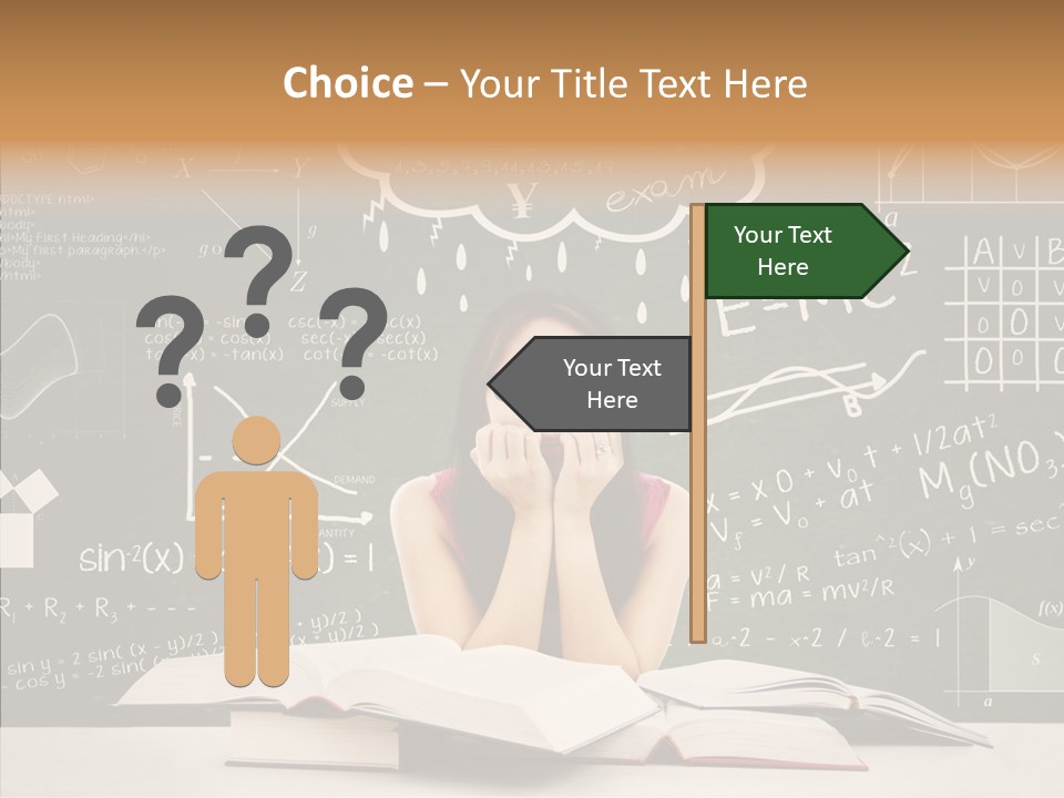 Person Concentration Book PowerPoint Template