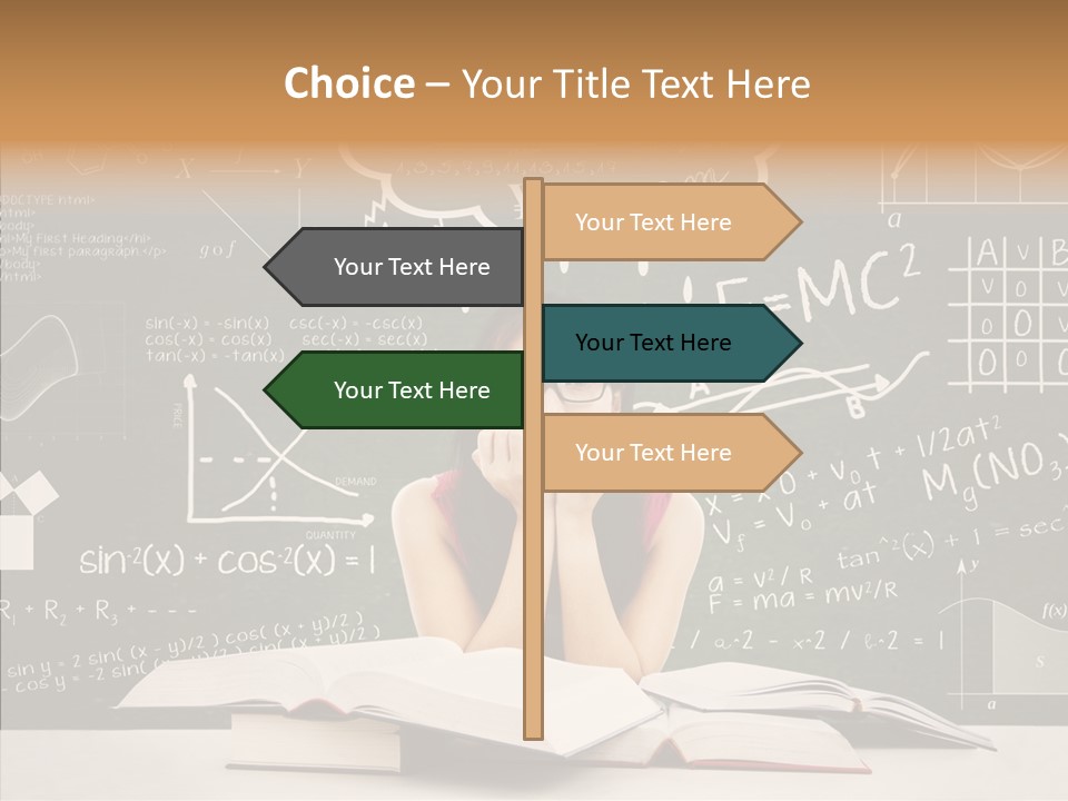 Person Concentration Book PowerPoint Template