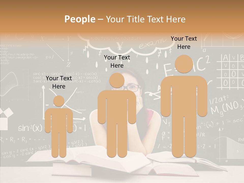 Person Concentration Book PowerPoint Template