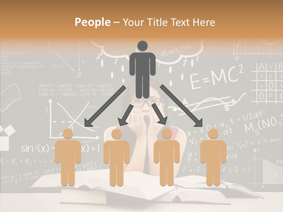 Person Concentration Book PowerPoint Template