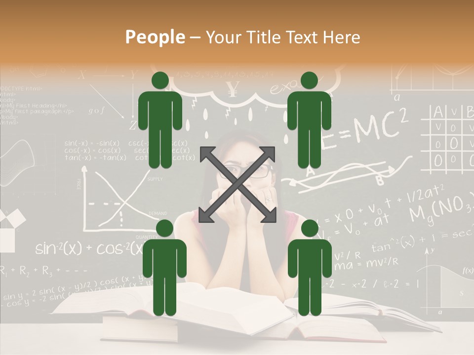 Person Concentration Book PowerPoint Template