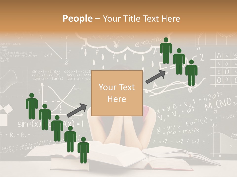 Person Concentration Book PowerPoint Template