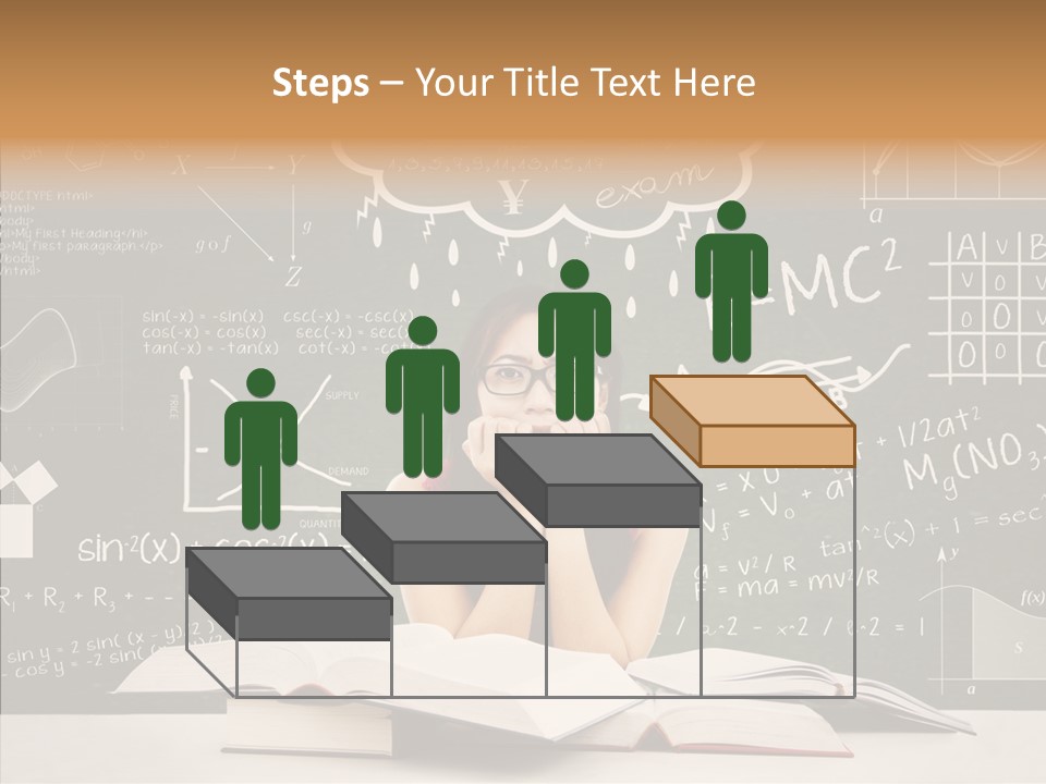 Person Concentration Book PowerPoint Template