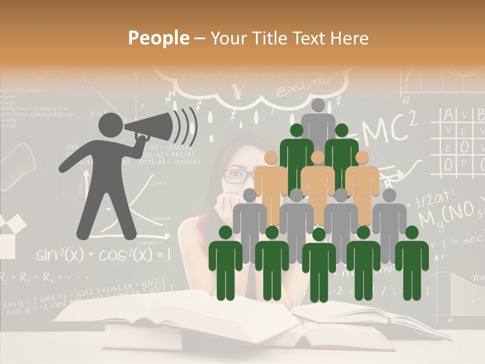 Person Concentration Book PowerPoint Template