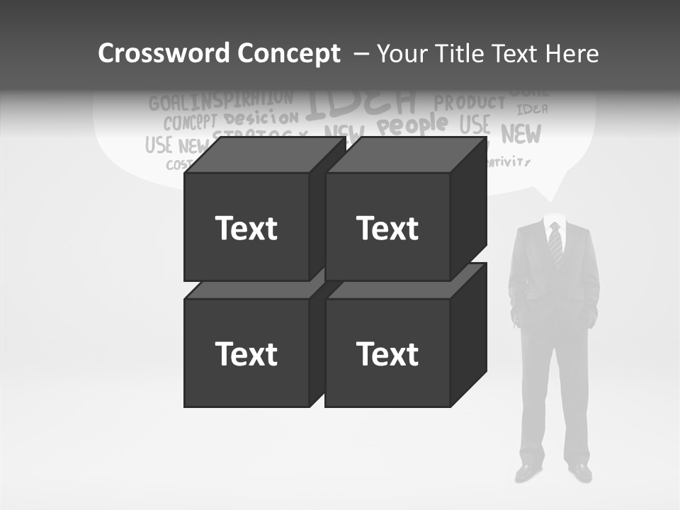Contemplation Leadership Young PowerPoint Template