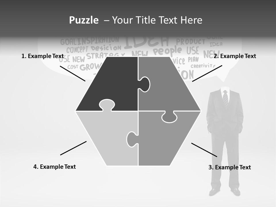 Contemplation Leadership Young PowerPoint Template