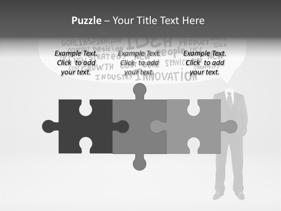 Contemplation Leadership Young PowerPoint Template