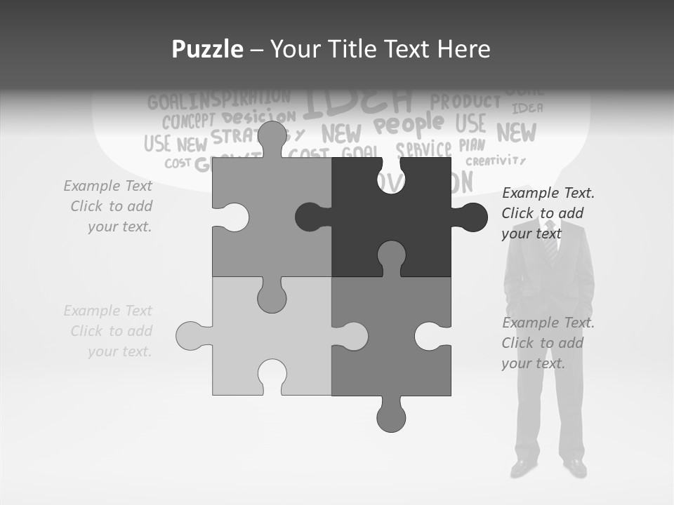 Contemplation Leadership Young PowerPoint Template