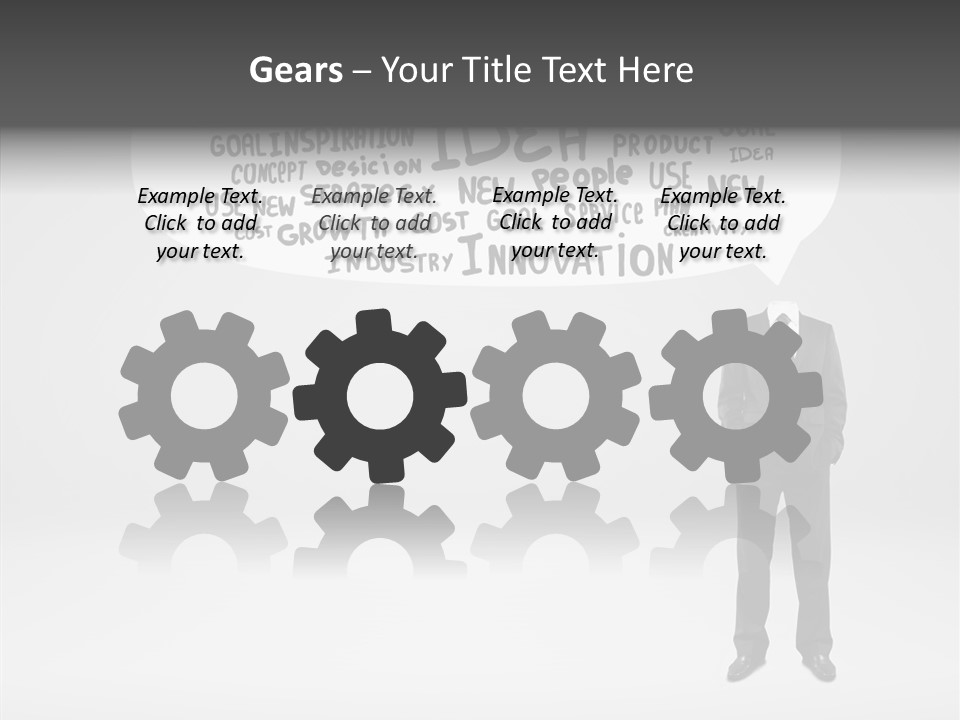 Contemplation Leadership Young PowerPoint Template