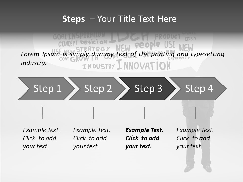Contemplation Leadership Young PowerPoint Template