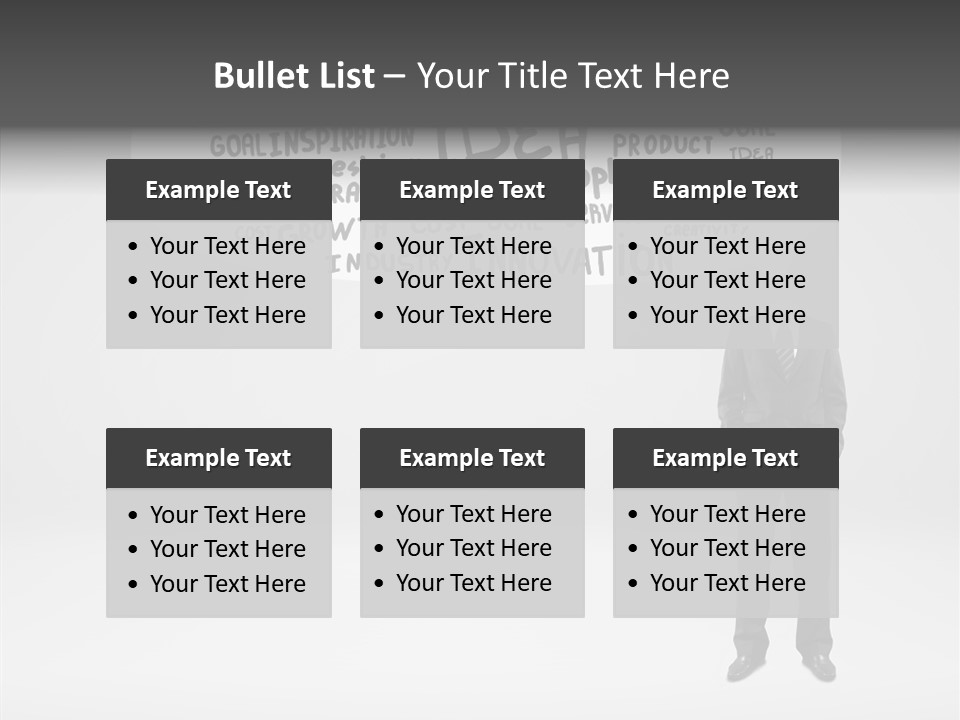 Contemplation Leadership Young PowerPoint Template