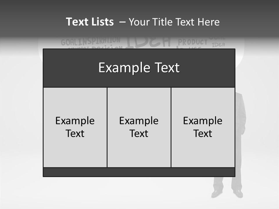 Contemplation Leadership Young PowerPoint Template