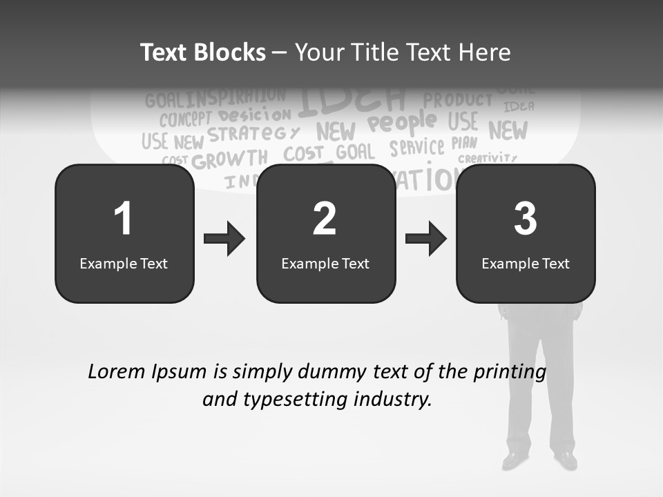 Contemplation Leadership Young PowerPoint Template