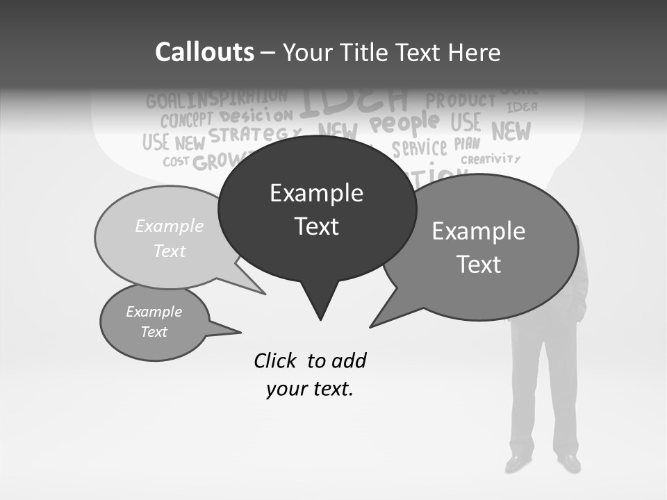 Contemplation Leadership Young PowerPoint Template