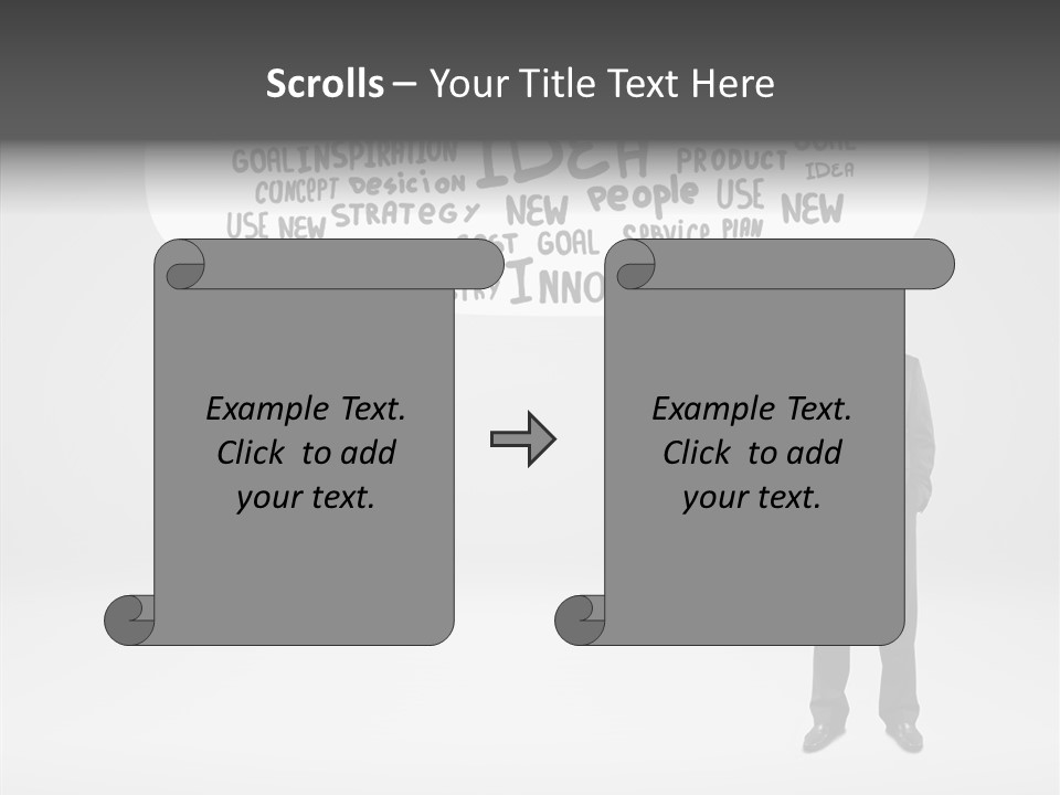 Contemplation Leadership Young PowerPoint Template
