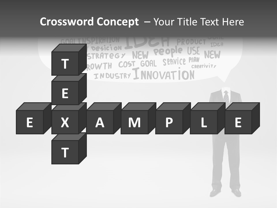 Contemplation Leadership Young PowerPoint Template