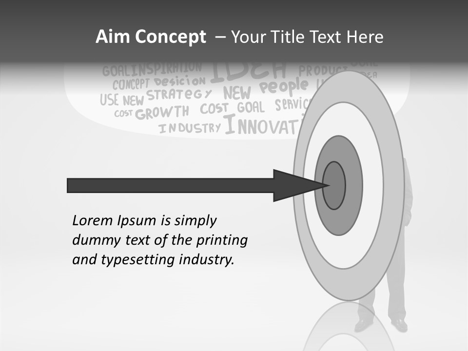 Contemplation Leadership Young PowerPoint Template