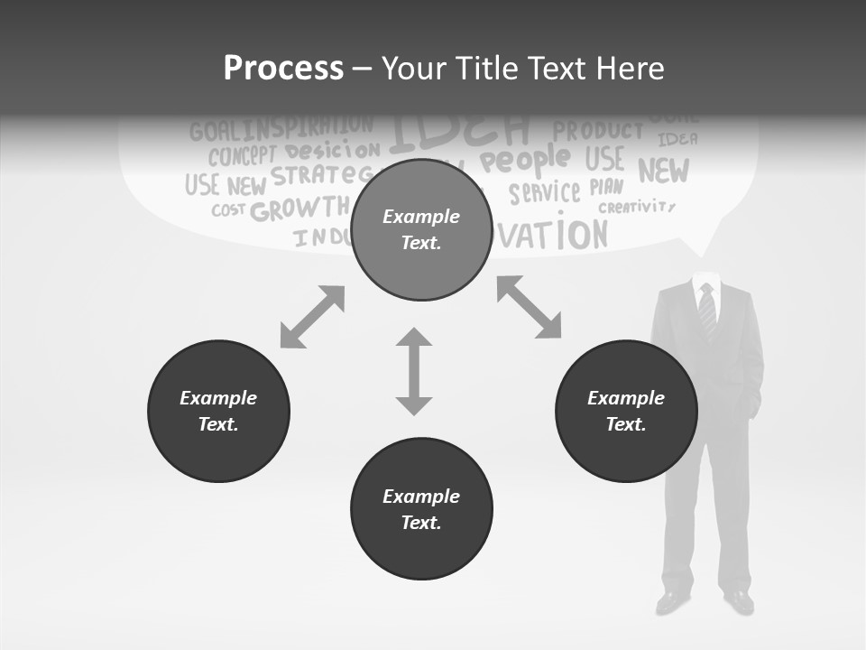 Contemplation Leadership Young PowerPoint Template